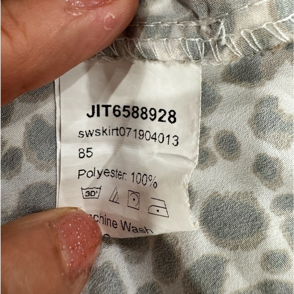 3x15 flared skirt with ruffles and leopard print size M - Picture 7 of 7